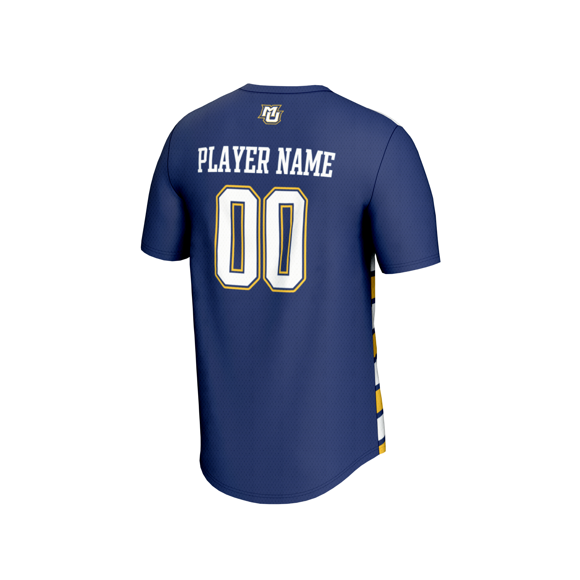[ESK] Marquette Golden Eagles GameDay Greats Youth NIL Pick-A-Player Collegiate Women's Soccer Lightweight Fashion Jersey - Blue/Gold