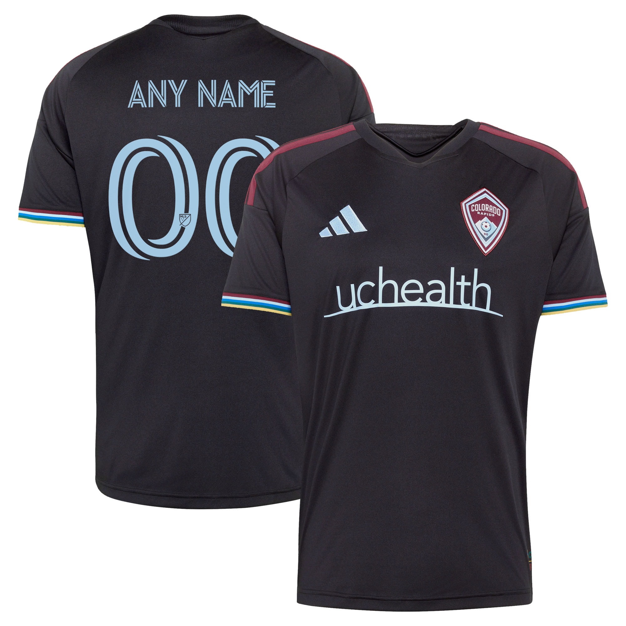 [SJH] Colorado Rapids 2026 Colorful Colorado Replica Custom Jersey - Black
