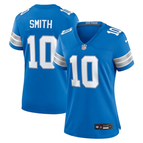 None Smith Detroit Game Jersey - Blue | NFL Player Jersey | NFL Footba