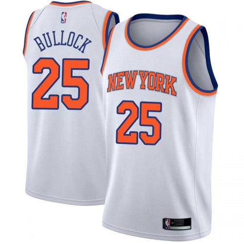 High-Quality NYK #25 Reggie Bullock 2024 Icon NBA Swingman Jersey