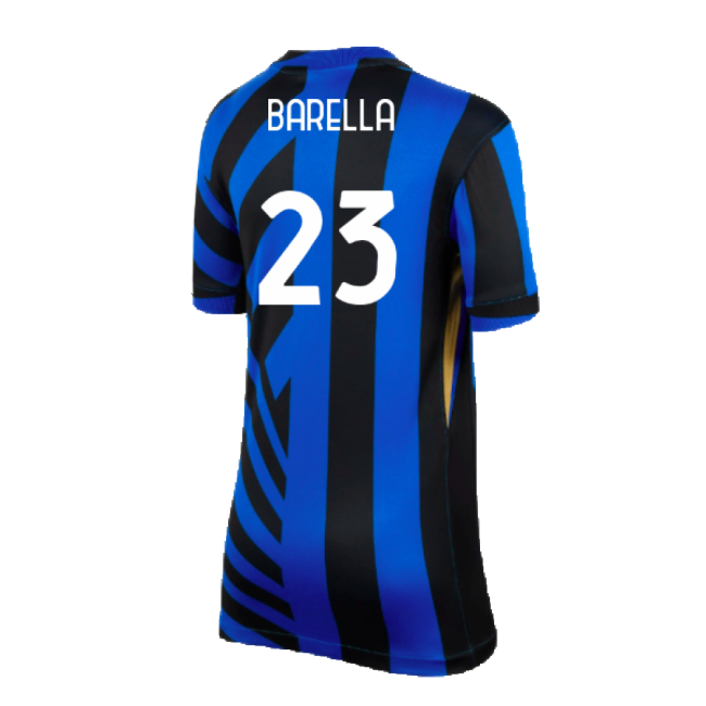 Outstanding 2024-2025 Inter Milan Home Shirt (kids) (barella 23)