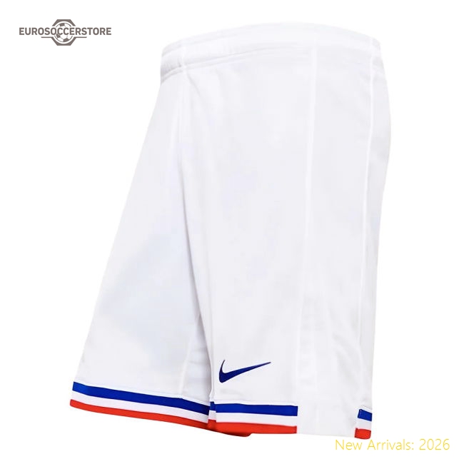 2024-2025 France Home Shorts (White) - Kids
