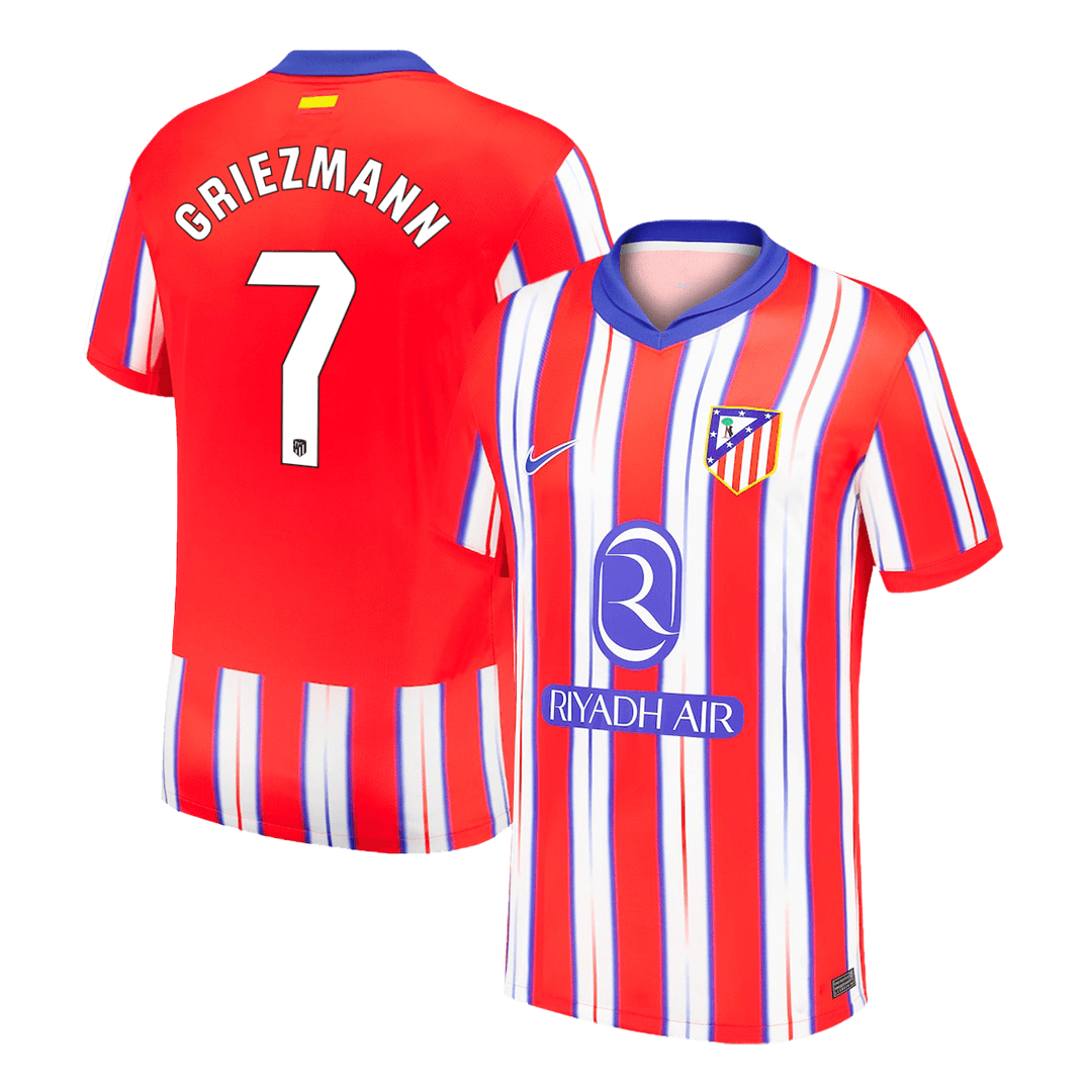 GRIEZMANN #7 Atletico Madrid Home  Soccer Jersey 2024/25 Authentic Kit