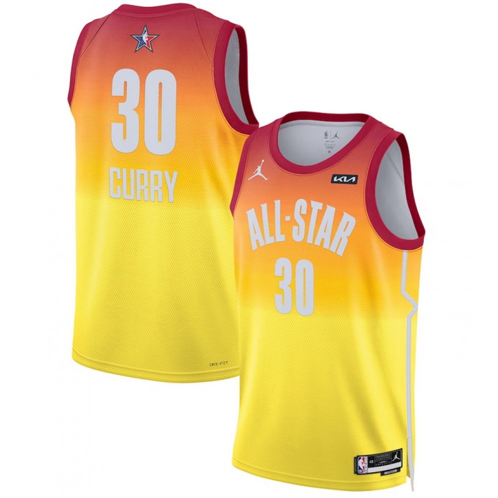 Authentic Stephen Curry30 Jersey - Orange - Fan Favorite