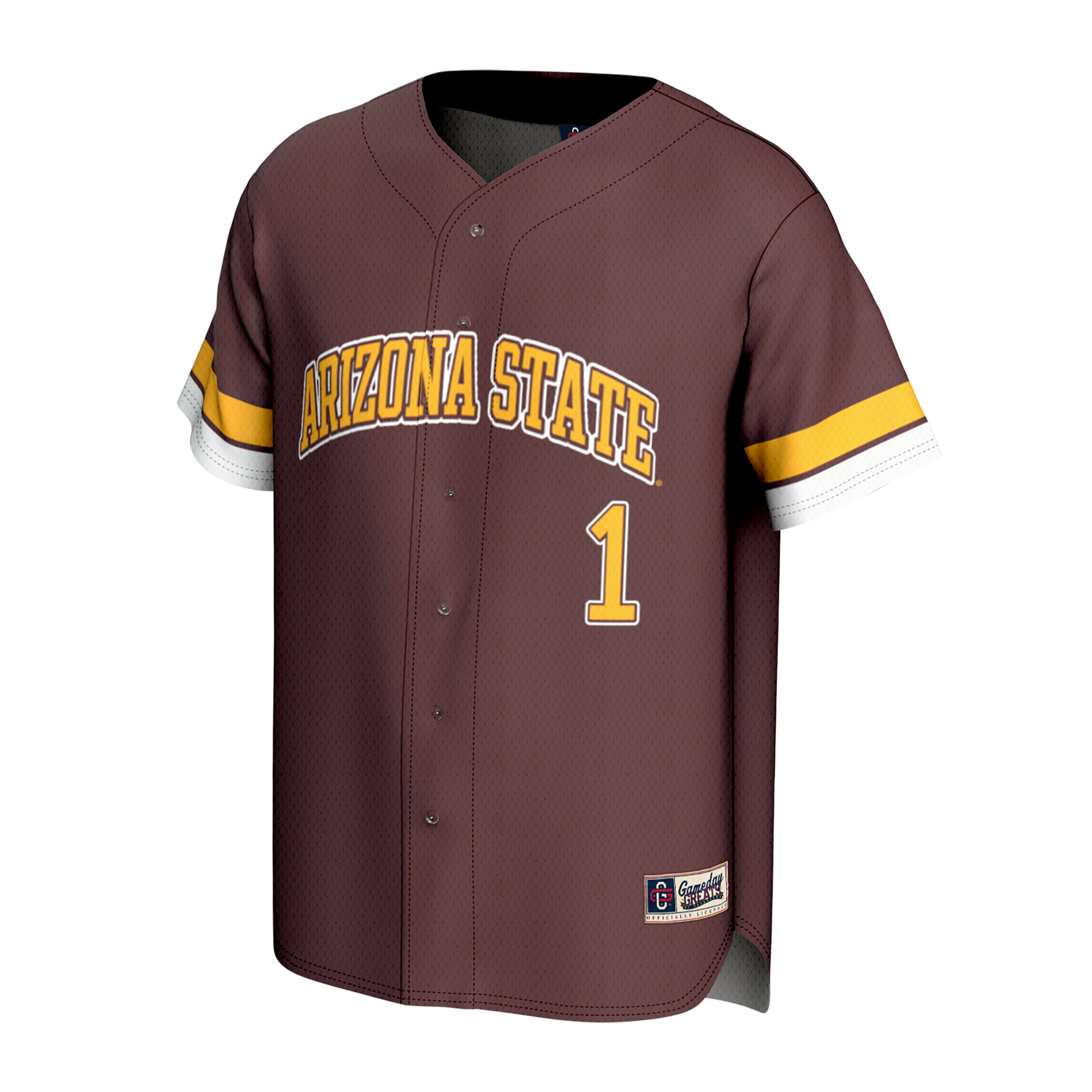 [DDG] Arizona State Sun Devils GameDay Greats Youth Lightweight Collegiate Baseball Fashion Jersey - Maroon