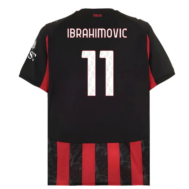 Elite Performance Acm Ac Milan Home Shirt Ibrahimovic #11 Fresh Lo...