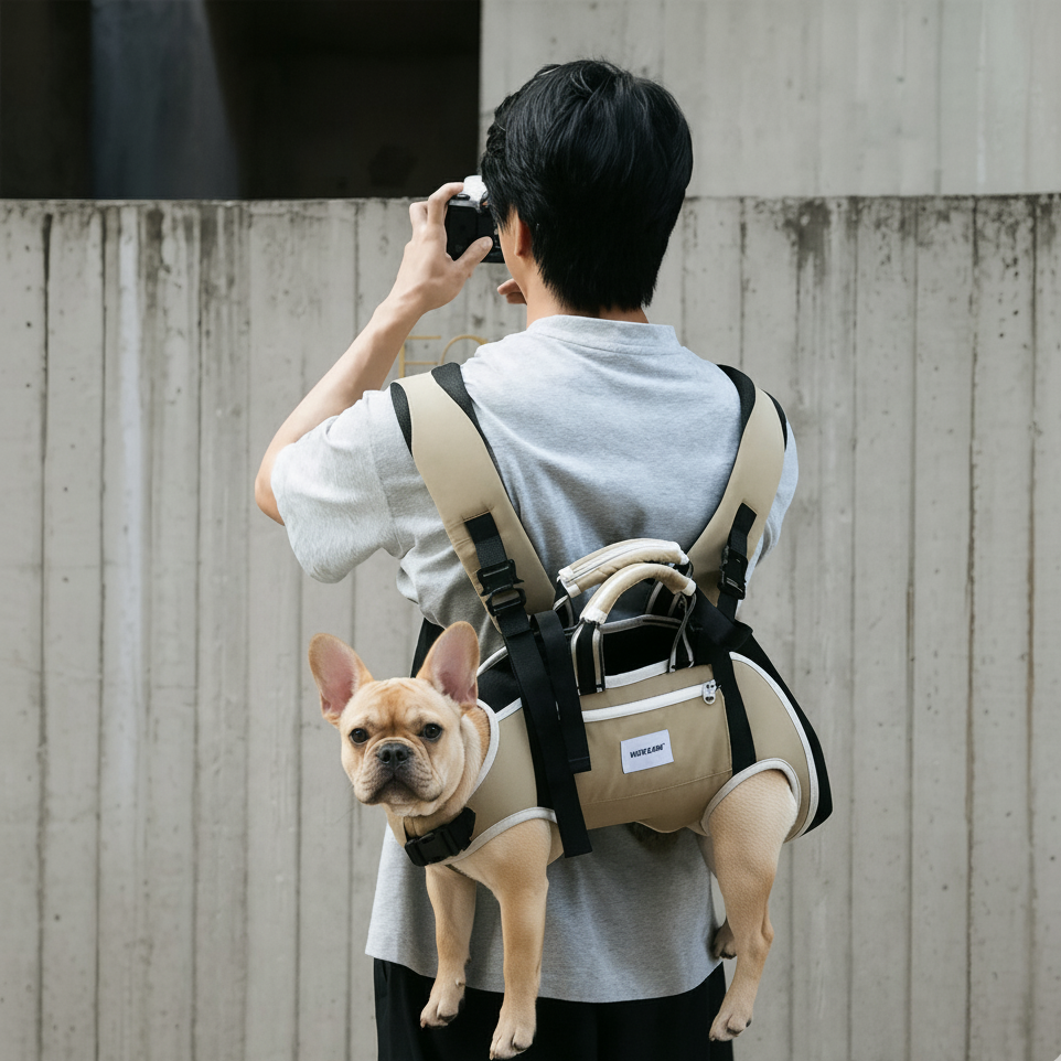 French Bulldog Pawvoyage Frenchie Backpack Carrier – Soft Hands Free