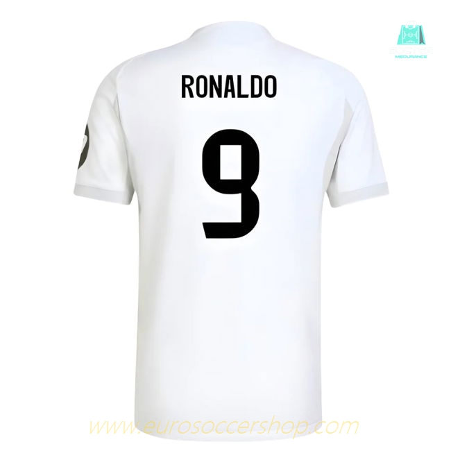 2025-2026 Real Madrid Authentic Home Shirt (Ronaldo 9)