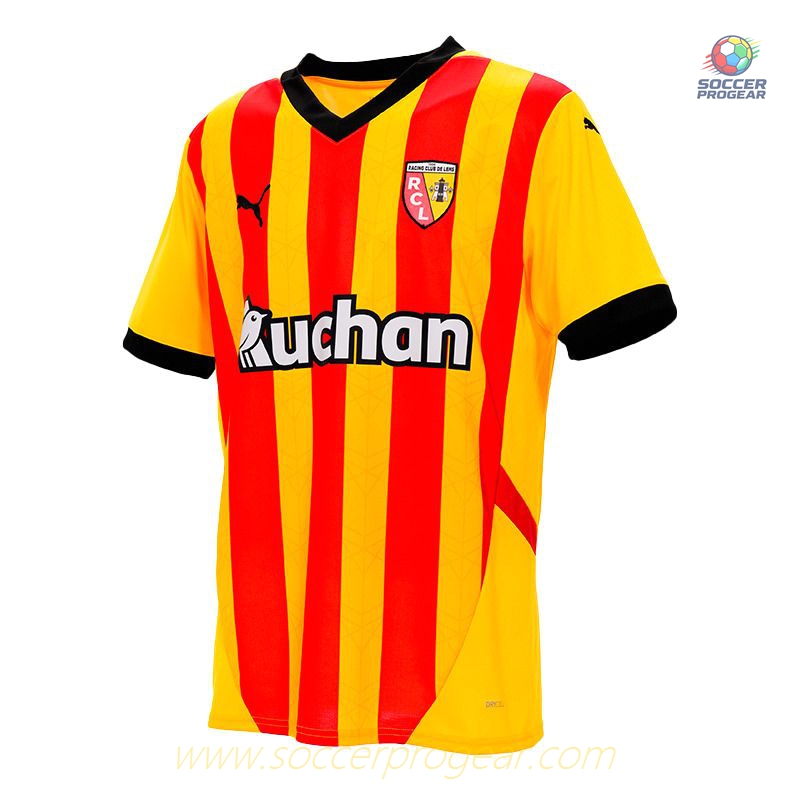 RC Lens Home Youthren's Soccer Jersey 2024-2025 Season
