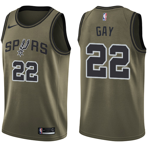 Premium SAS NBA Swingman Jersey #22 Rudy Gay 2024 Icon - Green