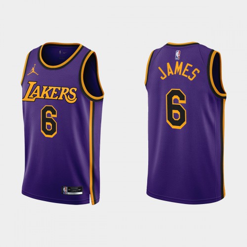LAL LeBron #6 High-Quality Replica Jersey Athletic Fit Performance