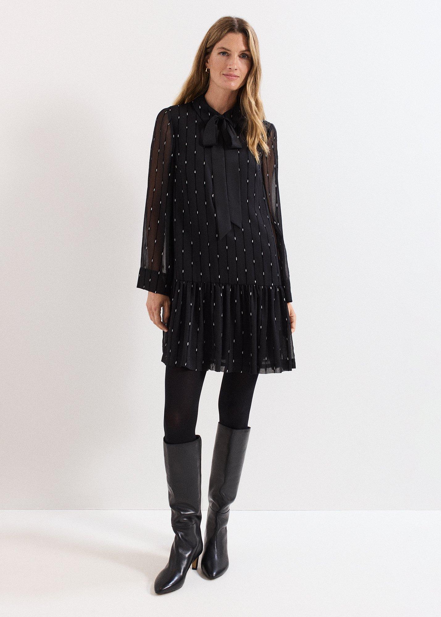 Tessa Glitter Mini Swing Dress