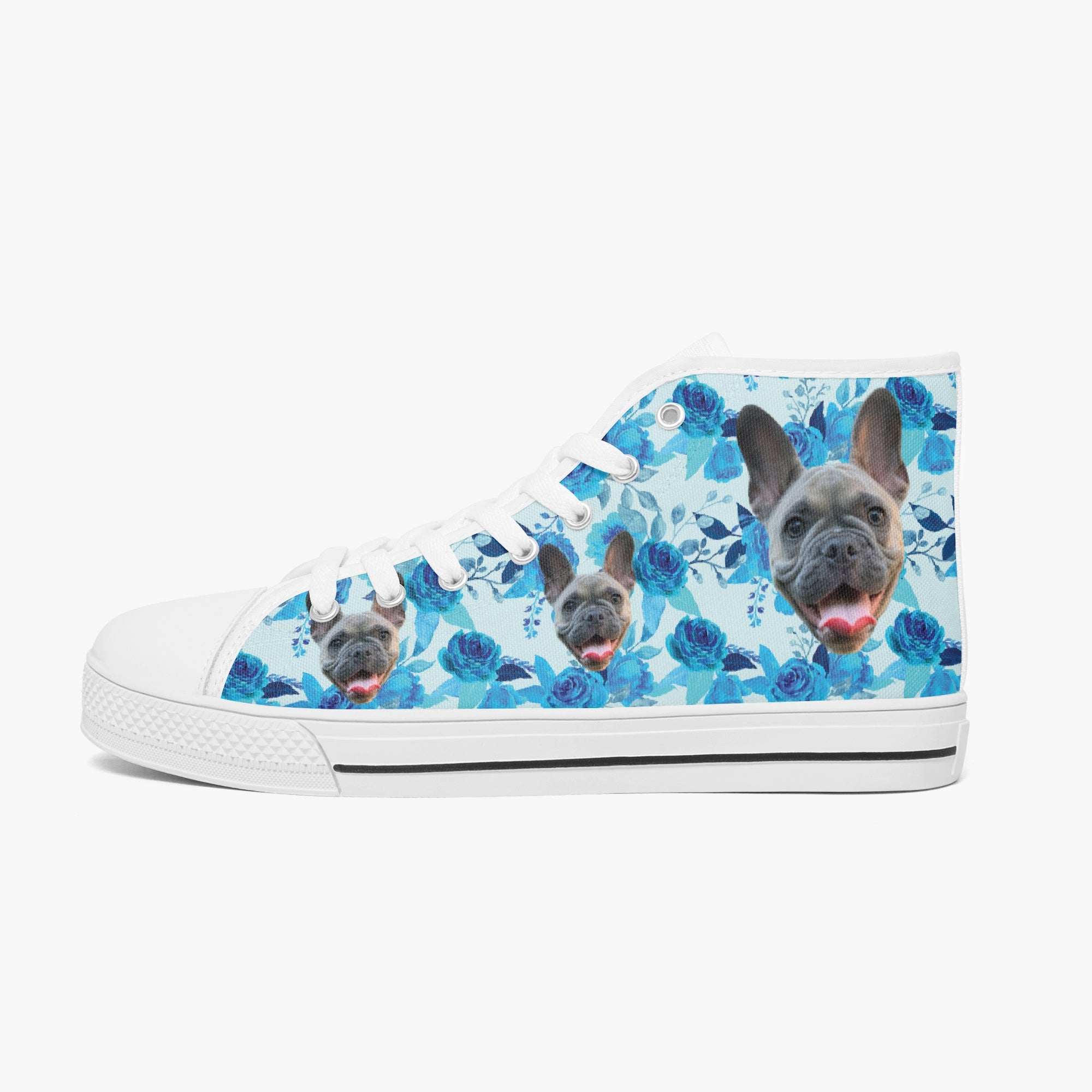 Bulldog Inspired Personalized Classic High-top Canvas Shoes Everyday Use