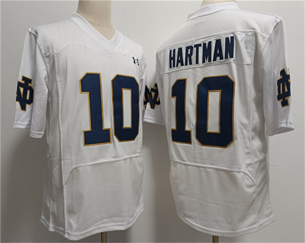 Men's None Sam Hartman #10 breathable White 2024 stitched Jersey