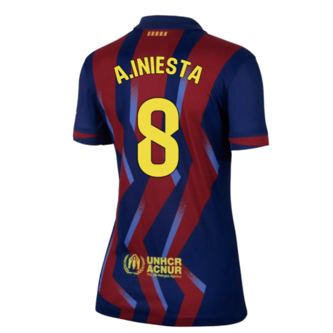 Barcelona Elite Home Womens (a.iniesta 8) Jersey Comfortable
