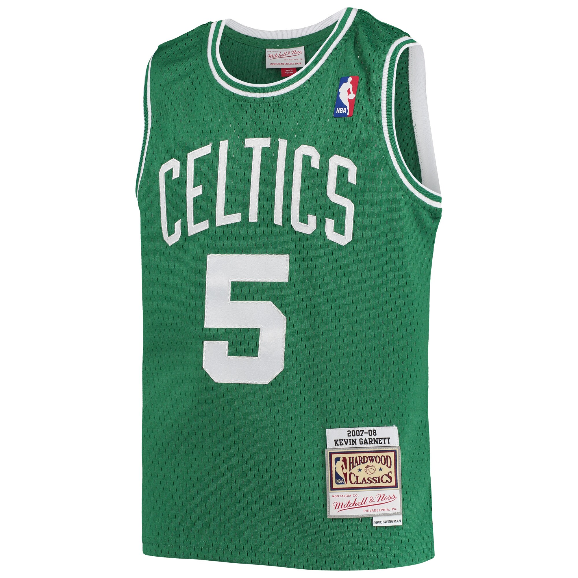 [JED] Kevin Garnett Boston Celtics Youth 2007/08 Hardwood Classics Swingman Jersey - Kelly Green