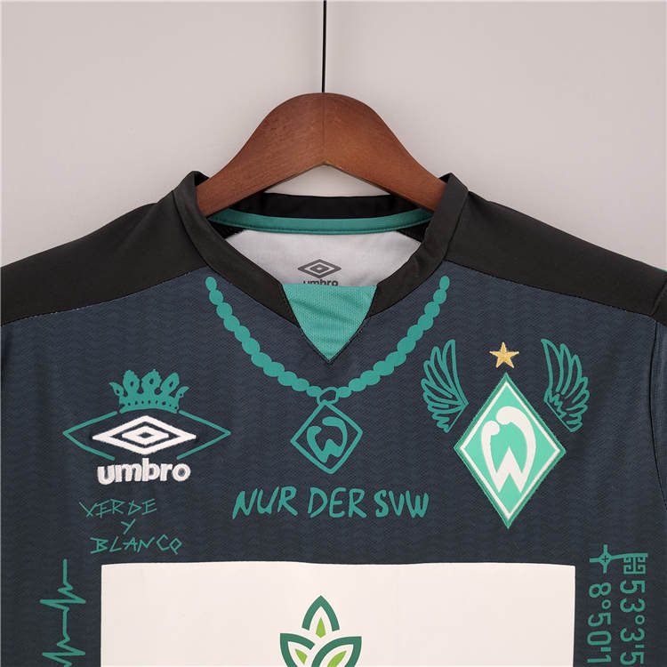 Breathable Werder Bremen 2223 Tattoo Version Soccer Jersey Football