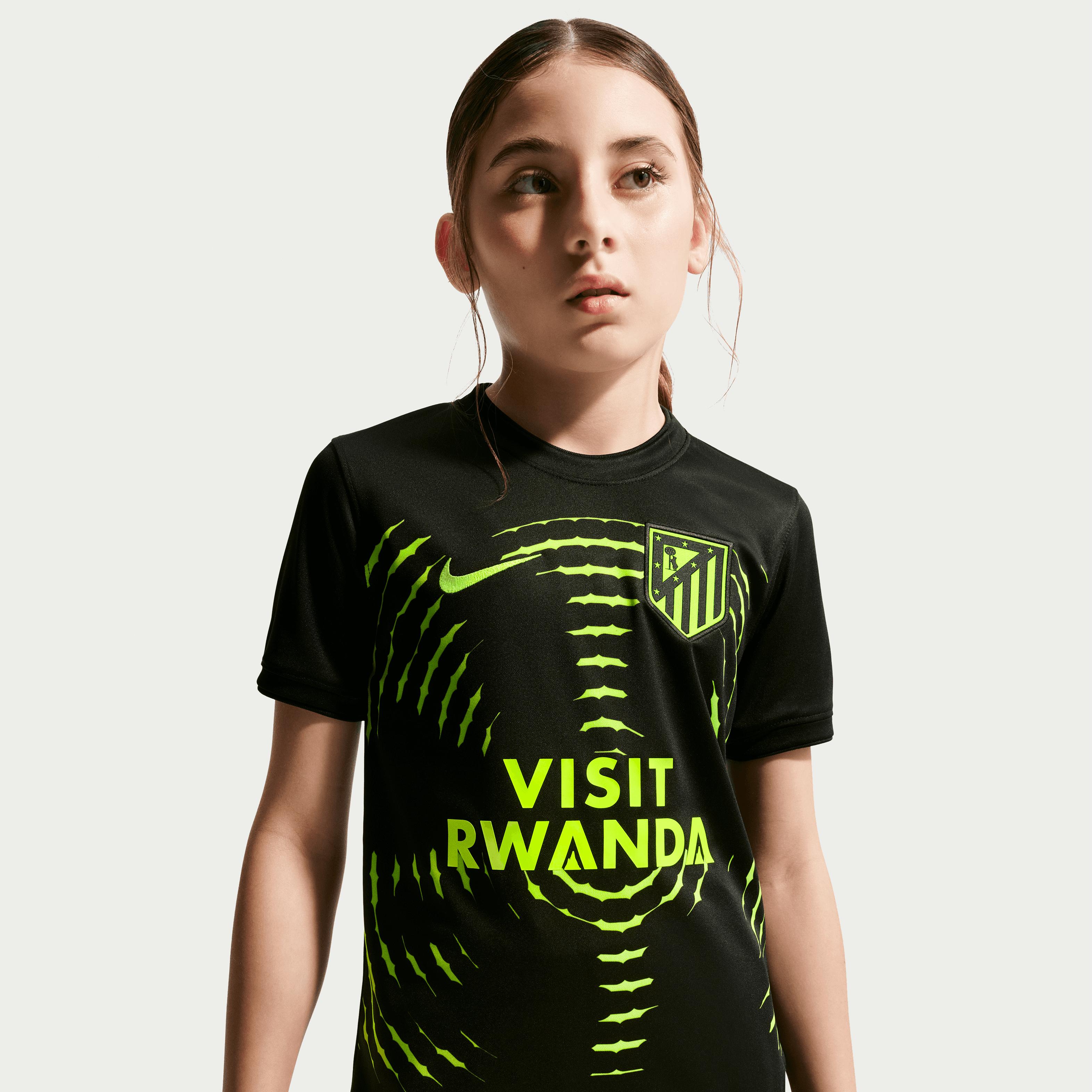 [JED] Atletico de Madrid Youth 2026/27 Away Pre-Match Jersey Top - Black