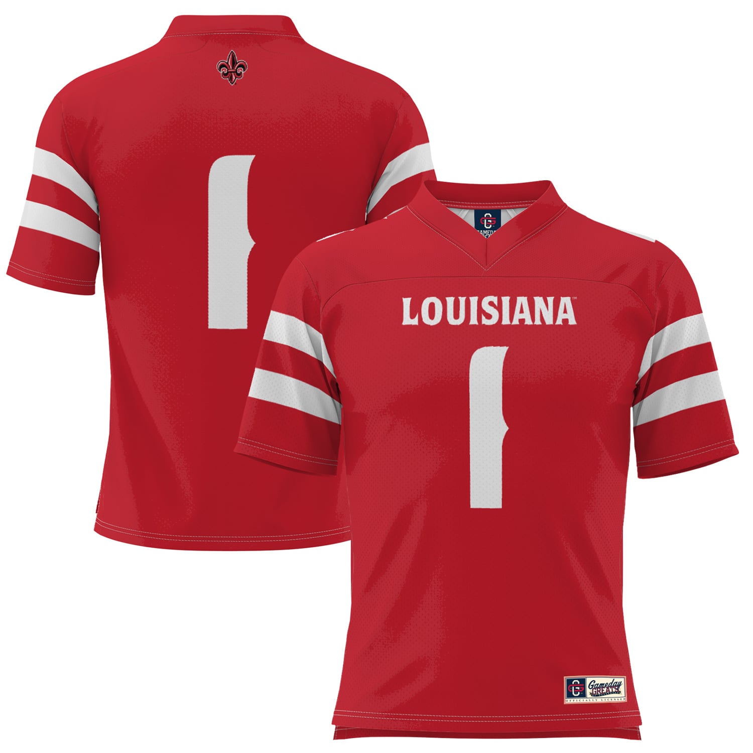 Youth #1 Red Louisiana Ragin' Cajuns Football Jersey