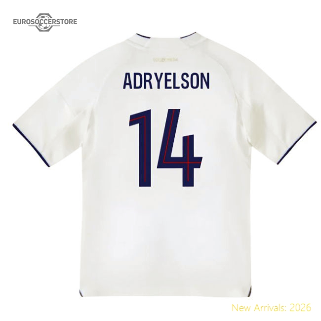 Exceptional 2025-2026 Olympique Lyon Home Shirt (kids) (adryelson 14)
