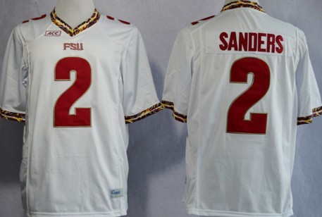 Men's None White 2013 home jersey Deion Sanders #2 away jersey Jersey