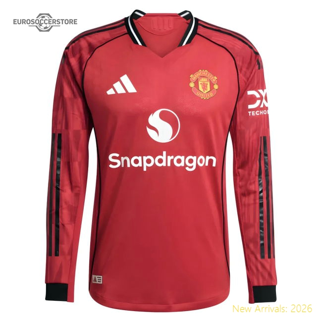 Man Utd 2025 Home Jersey Shirt Football Fan Apparel Supporter Game Day Match Day Essential