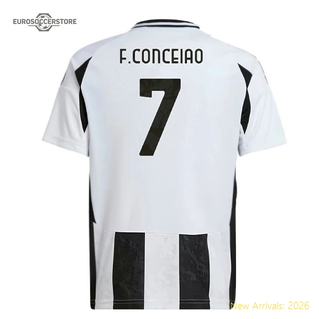 Juventus 2024-25 Home Fan Version For Kids (F.Conceiao Soccer Jersey