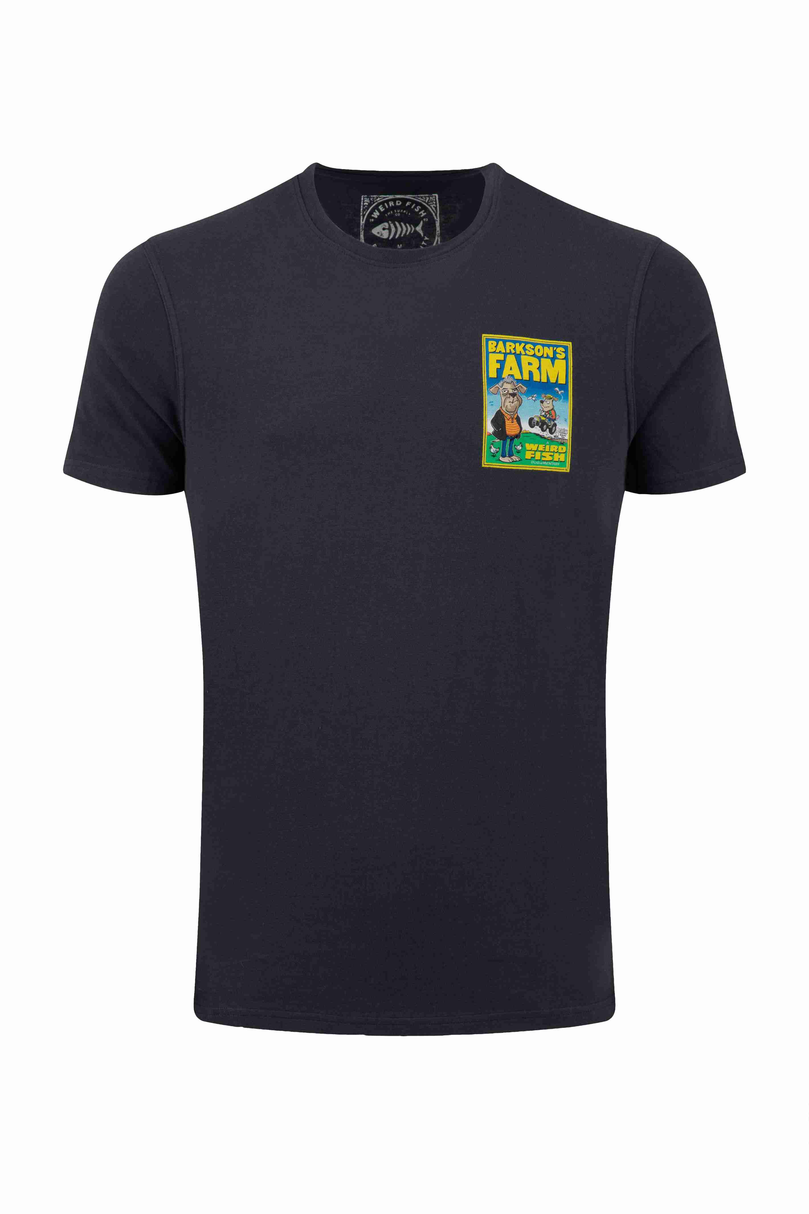 Barkson Farm Back Print Artist T-Shirt Navy