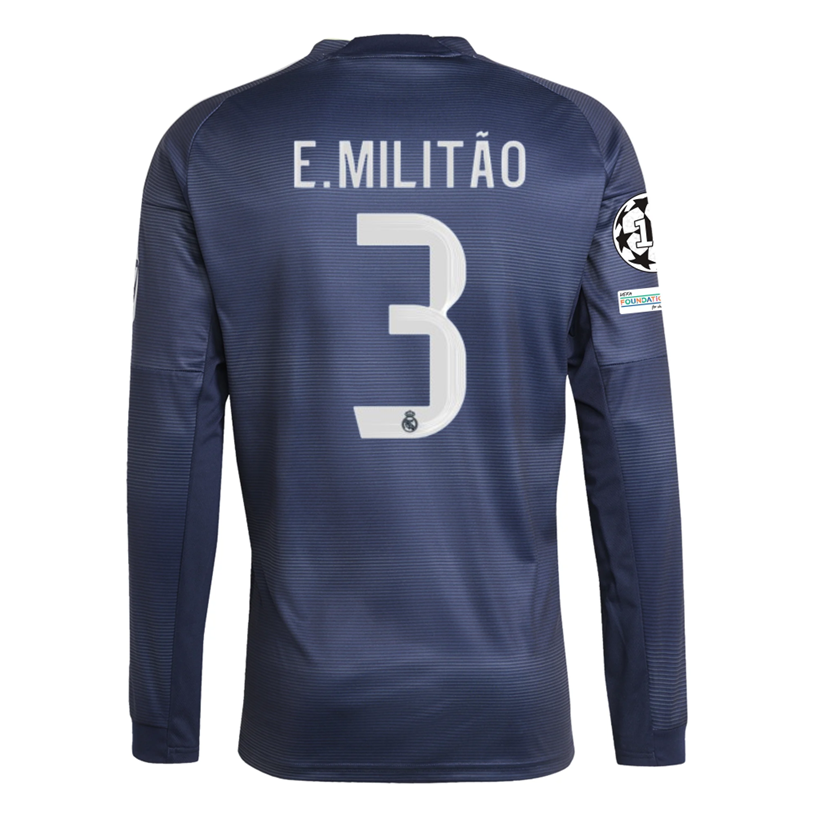 Real Madrid Sleeve 2025-2026 UCL Away Jersey – Authentic Shirt