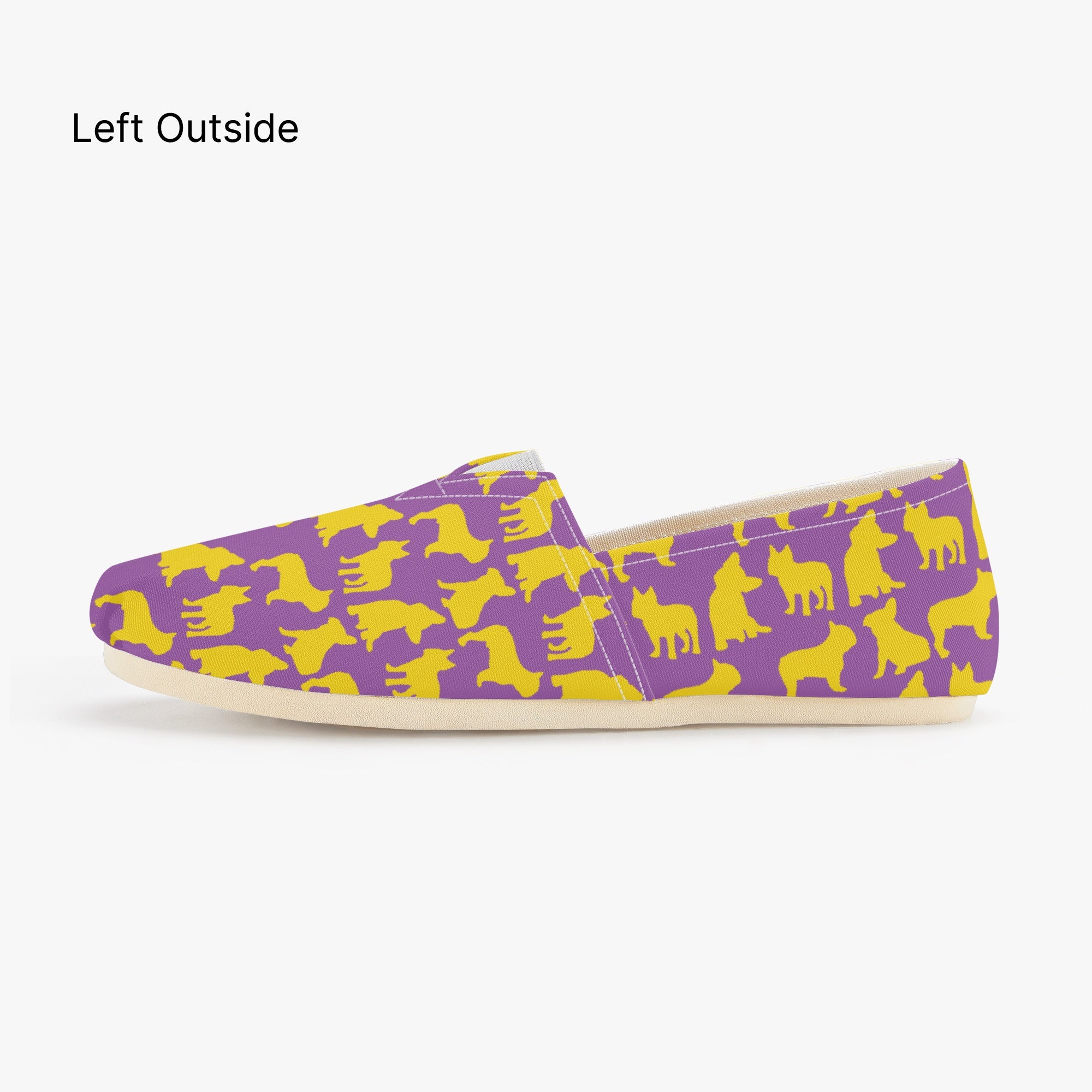 French Bulldog Soot Casual Canvas Shoes Protective Paw Gear