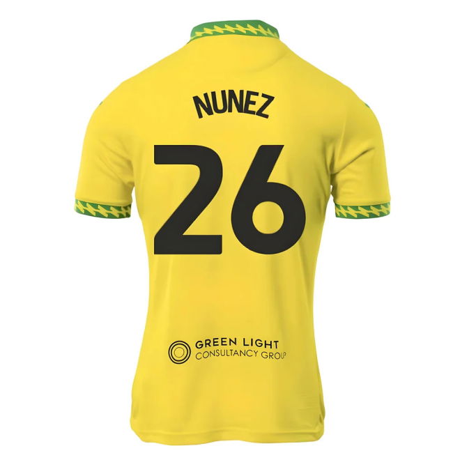 Professional Grade Norwich Norwich City Home Shirt Nunez #26 2025-...