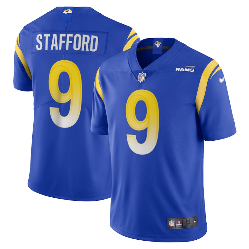 None Matthew Stafford Los Angeles Rams Sleek Replica Jersey Football A