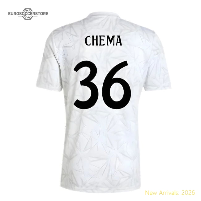 Outstanding 2024-2025 Real Madrid Pre-match Shirt (white) (chema 36)
