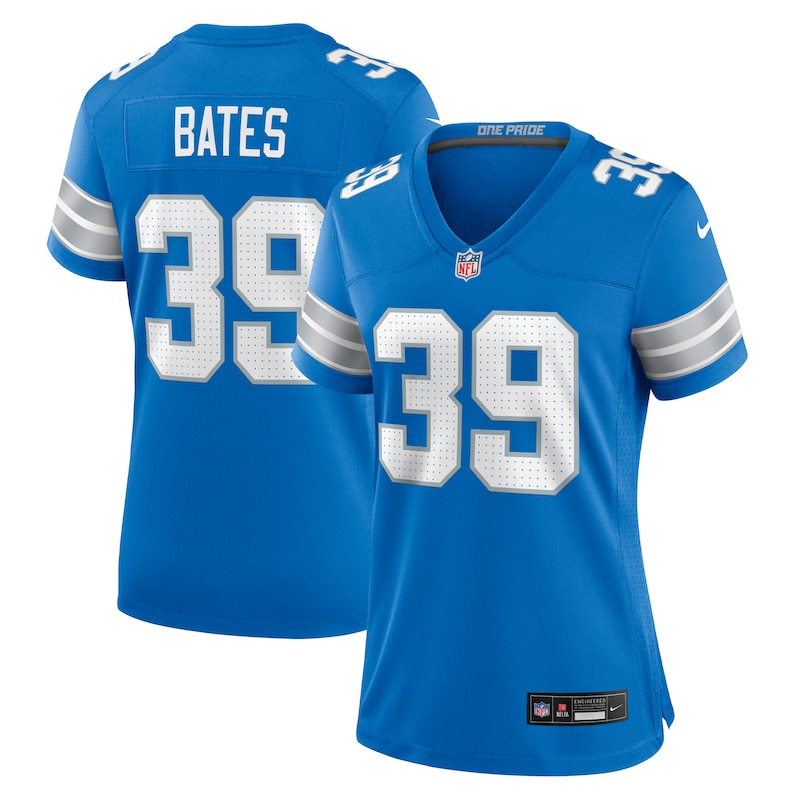 None Jake Bates DET Lions Bold Premium Material Jersey Football Appare
