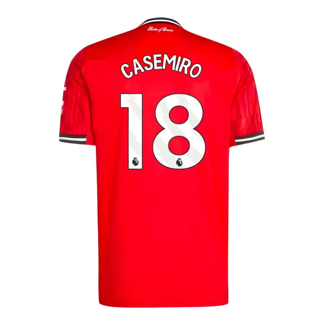 2025-2026 Man Utd Home Jersey (Casemiro 18)