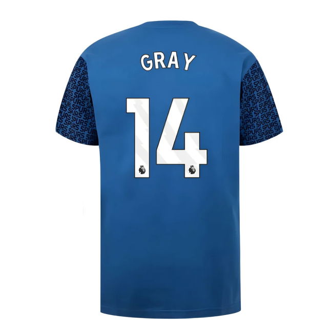 2021-25 Tottenham Authentic Home Soccer Jersey Gray 14 L M S