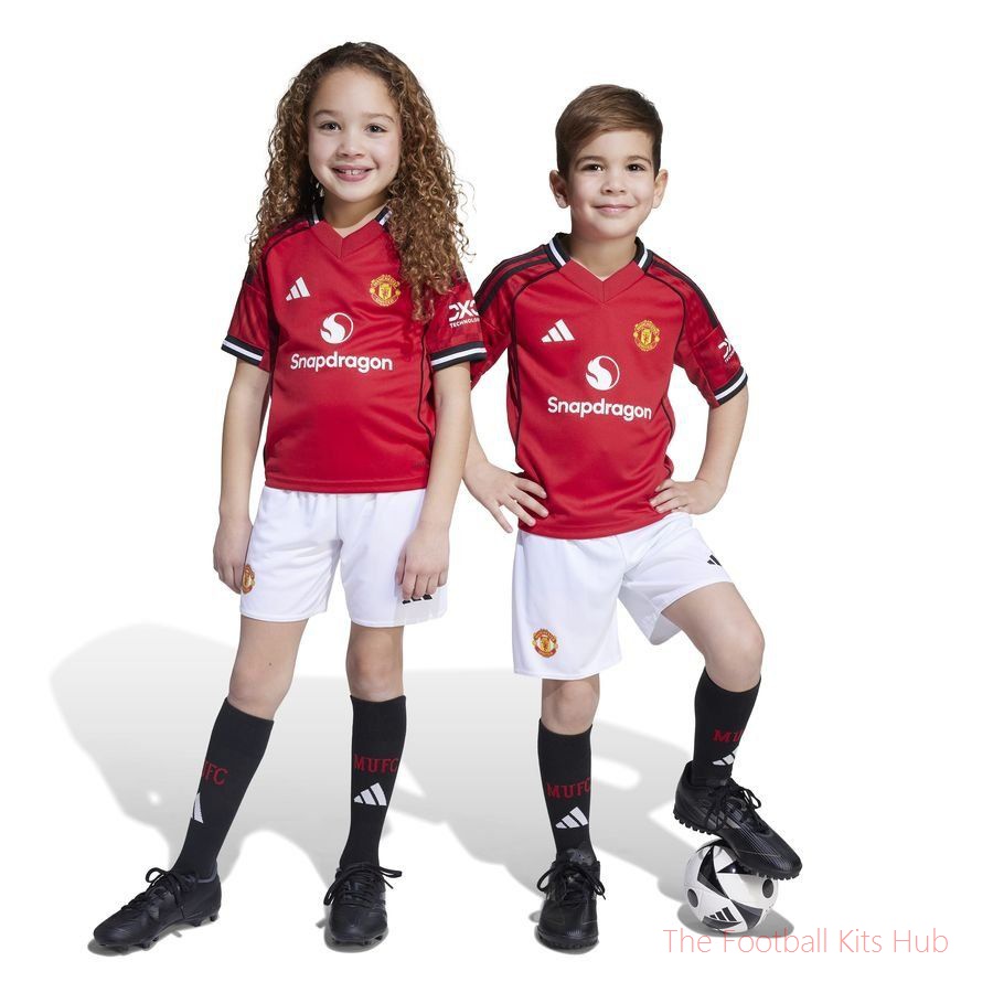 Manchester United Home Shirt 2025/26 Mini-Kit Kids