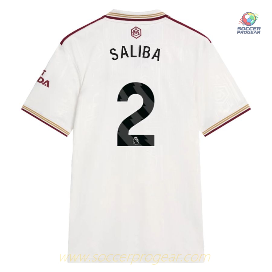 Arsenal 2025/26 Collection Saliba Youth Third Team Jersey Team Jersey