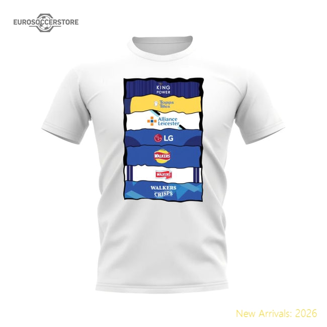 Premium Leicester Sponsor History T-shirt (white) - Collectors Item