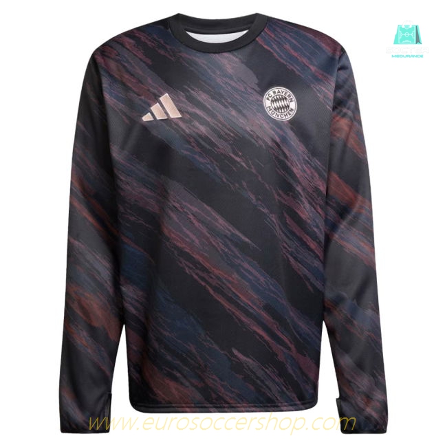 2025-2026 Bayern Munich Pre-Match Warm Top (Black)