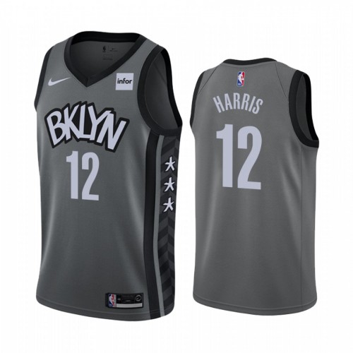 Nike Nets Gray Brooklyn Nets #12 Jersey - On Sale NBA Fan Apparel