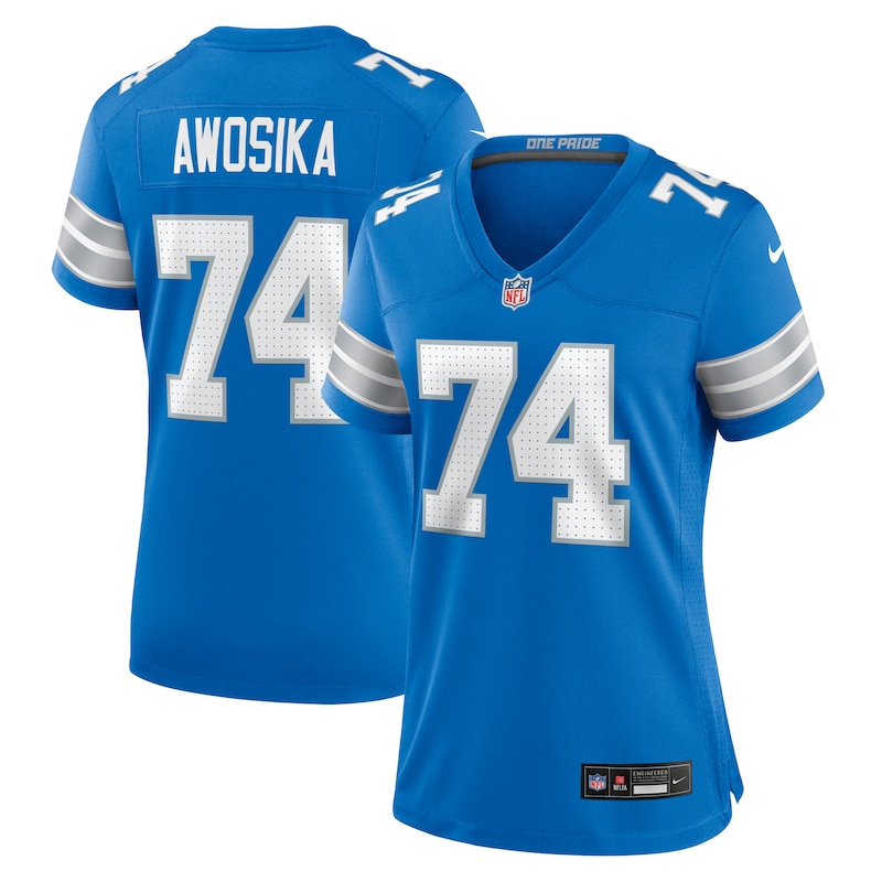 None Kayode Awosika DET Lions Championship Affordable Jersey