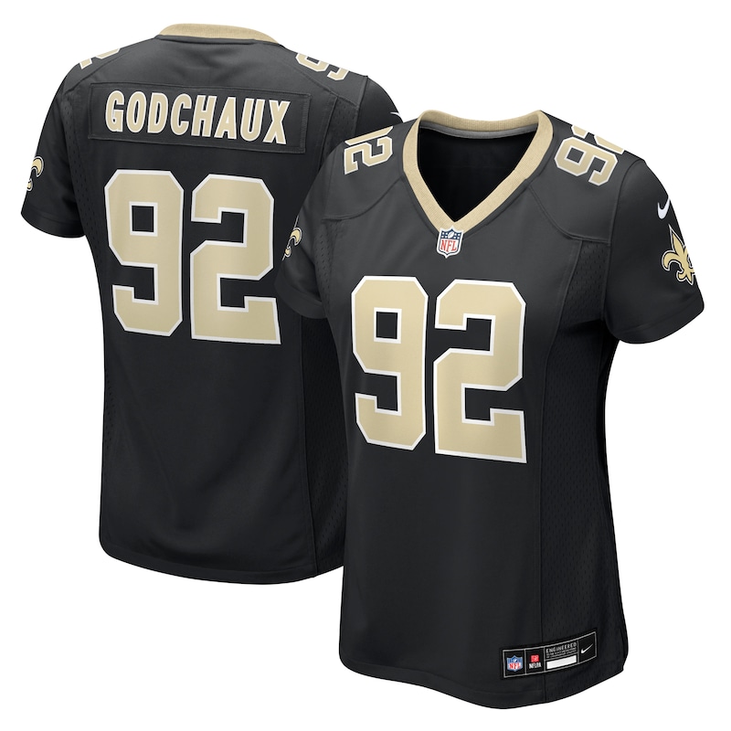 None Davon Godchaux New Orleans Saints NFL Team Fan Apparel Game Day W