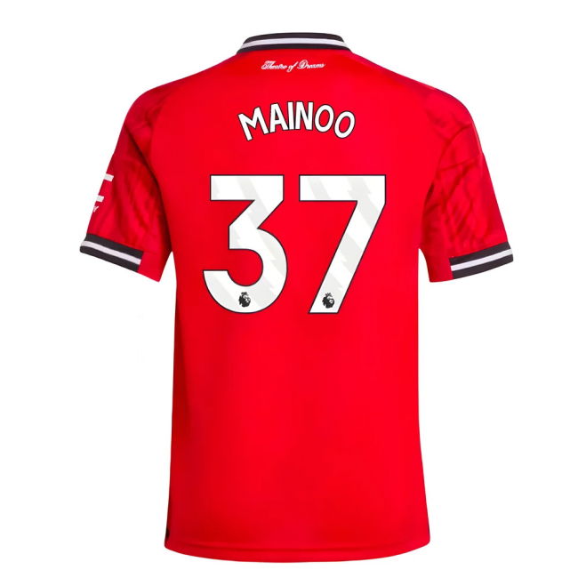 2025-2026 Man Utd Home Jersey (Kids) (Mainoo 37)