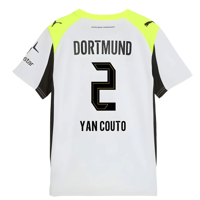 Kids Borussia Dortmund Away Jersey 2025-2026