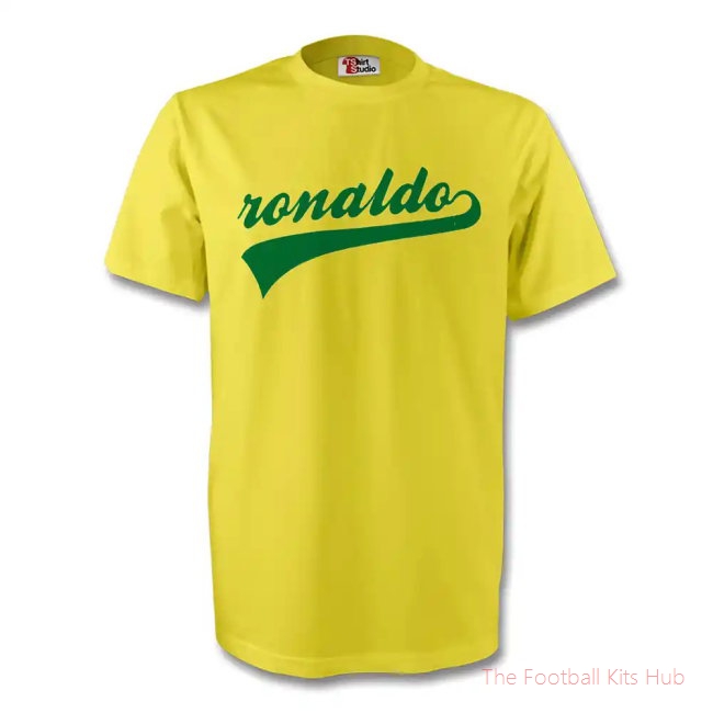 Ronaldo Brazil Signature Tee (yellow) - Kids