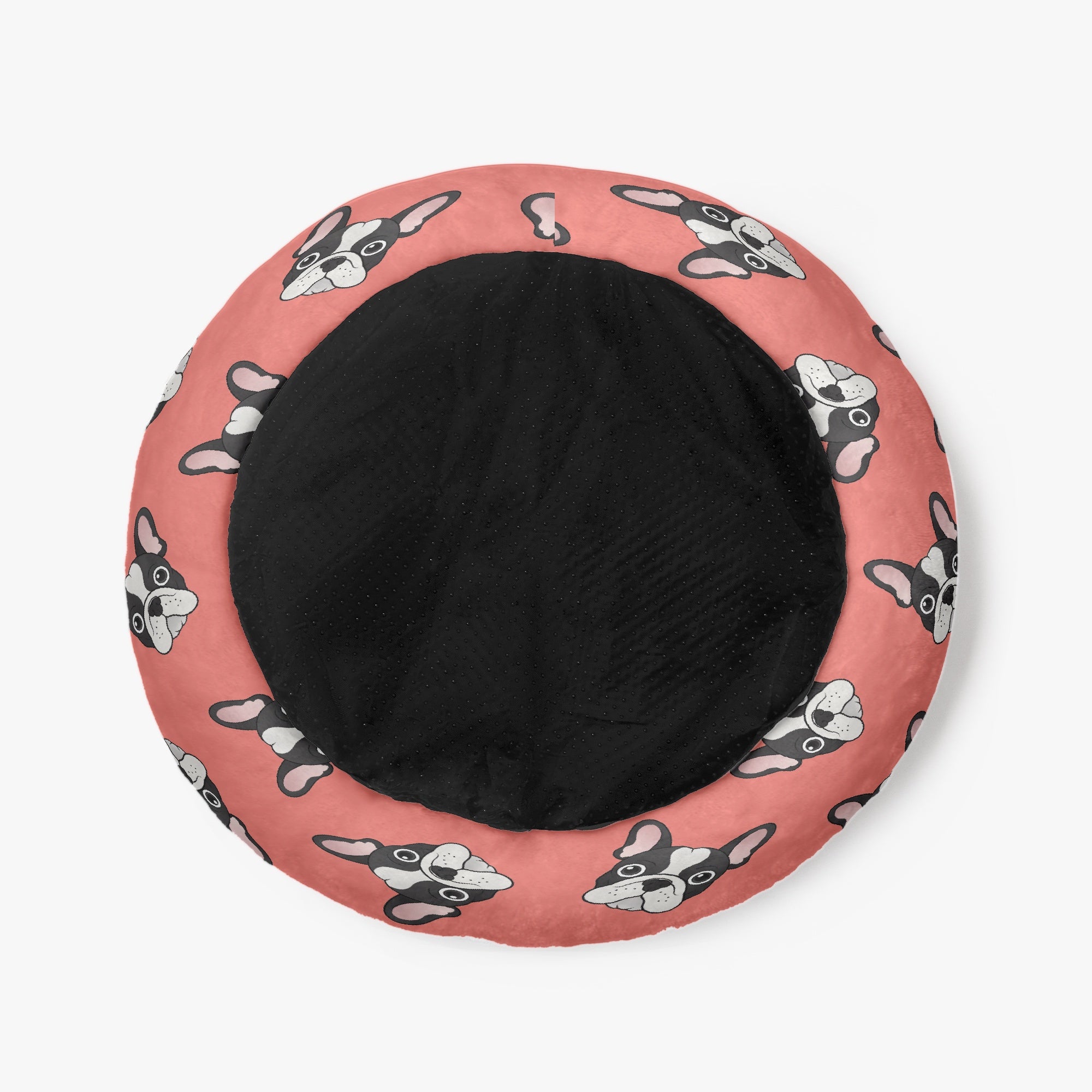 Elvis - Cloud-Comfort Frenchie Bed | Anti-Anxiety French Bulldog Donut Bed