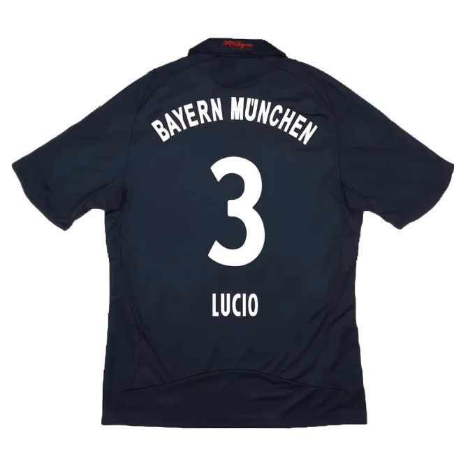 Bayern Away Shirt Excellent S Lucio #3 Professional Grade Match Da...