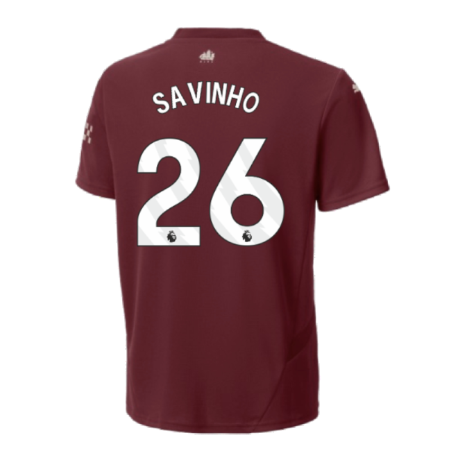 Premium 2024-2025 Man City Third Shirt (kids) (savinho 26) - Premium