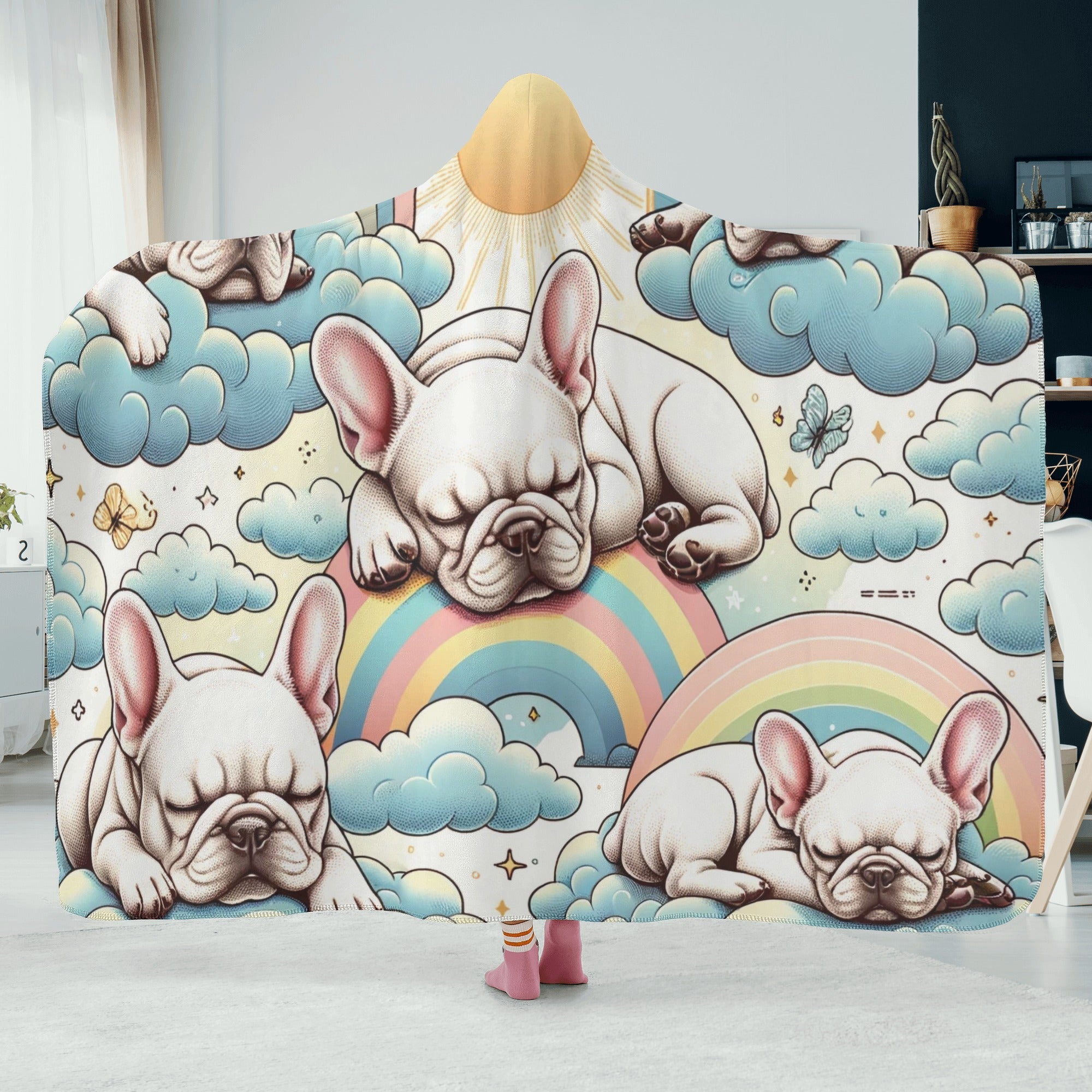 French Bulldog Chandler Hooded Blanket Comfy Pet Product